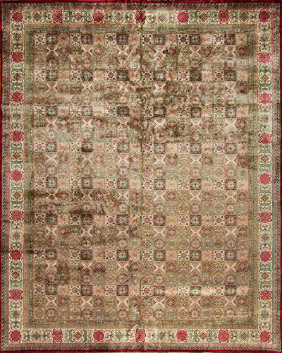 129816 GOLDEN AGE <br> MOSAIC  Multi/Ivory 12.0 X 15.3